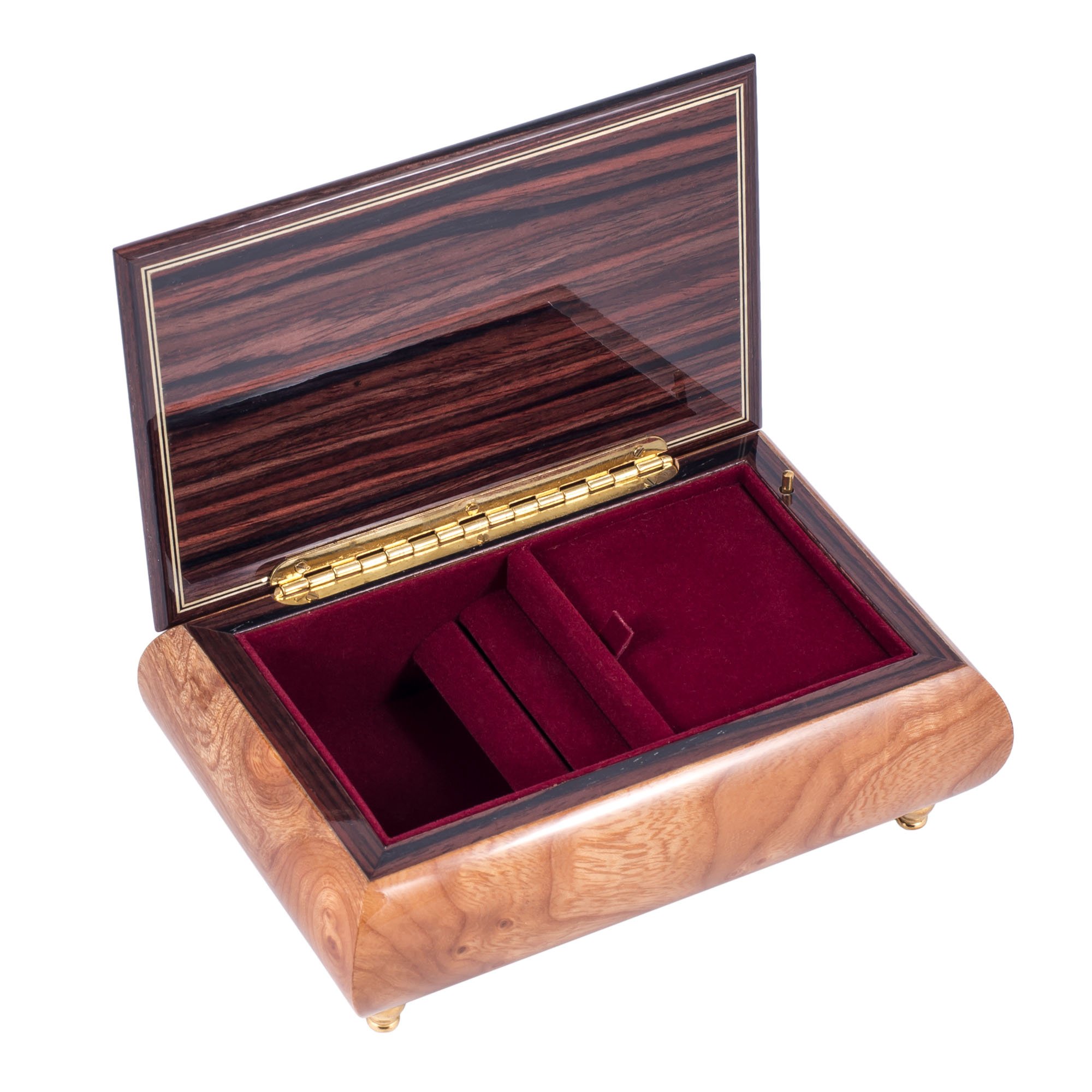 フローラルインレーライトバールウッドイタリア製手作オルゴールジュエリーボックス Amazon.co.jp: フローラルインレーライトバールウッドイタリア製手作り